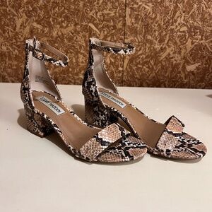 Steve Madden snakeskin heals size 5
